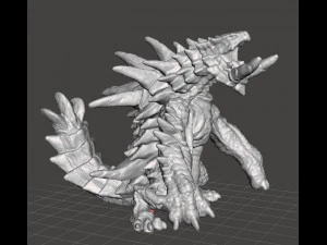 AKANTOR PVC FIGURA GIOCATTOLO IN PLASTICA MODELLO DRAGO MOSTRO FANTASY GAMES Modello di stampa 3D