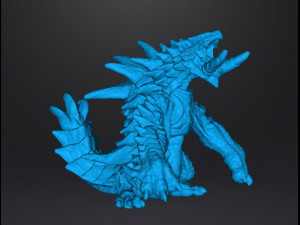 AKANTOR PVC PLASTIC FIGURE TOY MODEL DRAGON MONSTER FANTASY GAMES 3D Baskı Modeli