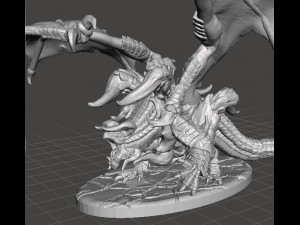 DRAGON DIABLOS STYLE FANART MINIATURE MODEL FOR FANTASY GAMES DND RPG 3D-printmodel
