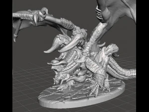 DRAGON DIABLOS ESTILO FANART MODELO EM MINIATURA PARA JOGOS DE FANTASIA DND RPG Modelo de Impressão 3D