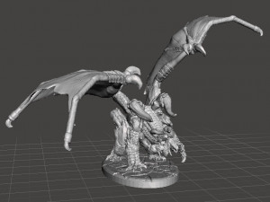 DRAGON DIABLOS STYLE FANART MINIATURE MODEL FOR FANTASY GAMES DND RPG 3D-printmodel