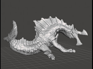 AGNAKTOR PVC PLASTIC FIGURE TOY MODEL DRAGON MONSTER FANTASY GAMES 3D प्रिंट मॉडल