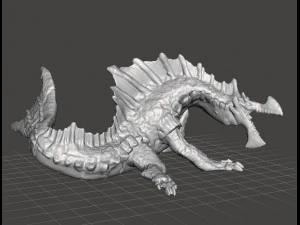 AGNAKTOR PVC PLASTIC FIGURE TOY MODEL DRAGON MONSTER FANTASY GAMES 3D Print Model