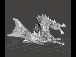 AGNAKTOR PVC PLASTIC FIGURE TOY MODEL DRAGON MONSTER FANTASY GAMES 3D Print Model