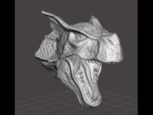 MH TIGREX BAŞLI PVC PLASTİK ŞEKİL OYUNCAK MODEL EJDERHA CANAVAR 3D Baskı Modeli