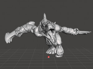LIZARDMEN RAVAGER MINIATURE MODEL FANTASY GAMES DND AND RPG 3Dプリントモデル