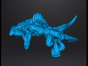 LIZARDMEN RAVAGER MINIATURE MODEL FANTASY GAMES DND AND RPG 3Dプリントモデル