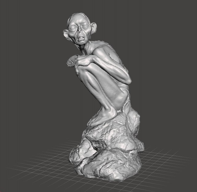 GOLLUM SMEAGOL RESIN STATUE TWO TOWERS 2002 INSPIRED FIGURE MODEL 3D Print Model .c4d .max .obj .3ds .fbx .stl .blend 