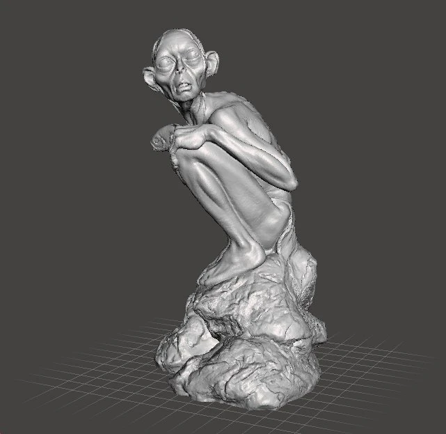 EST&Aacute;TUA DE RESINA GOLLUM SMEAGOL DUAS TORRES 2002 MODELO DE FIGURA INSPIRADA Modelo de Impressão 3D .c4d .max .obj .3ds .fbx .stl .blend 