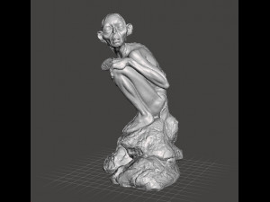 GOLLUM SMEAGOL RESIN STATUE TWO TOWERS 2002 INSPIRED FIGURE MODEL 3D Print Model