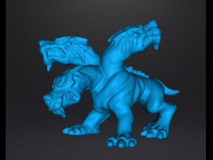 CERBERUS 2006 PVC FIGURE MINIATURE MONSTER PLASTIC TOY 3D Print Model