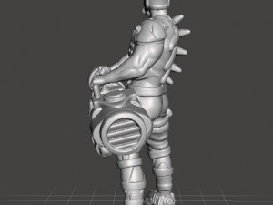 CYBERPUNK GANG HEAVY WEPONS MINIATURE MODEL FOR SCIFI GAMES RPG DND 3D Baskı Modeli