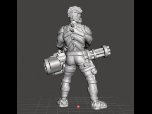 CYBERPUNK GANG HEAVY WEPONS MINIATURE MODEL FOR SCIFI GAMES RPG DND 3D Baskı Modeli