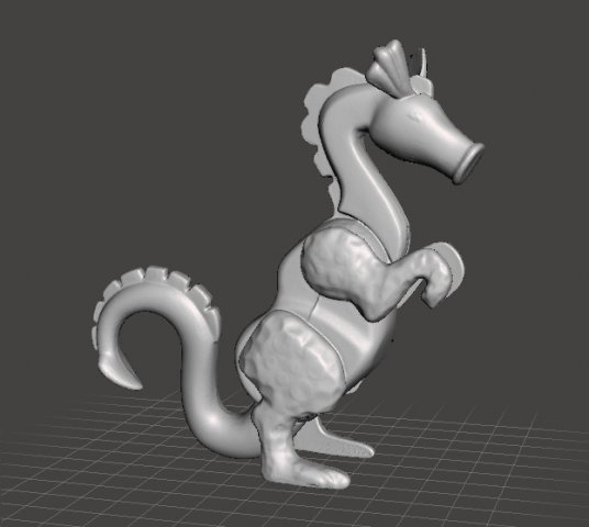 PINK DRAGON 1974 PVC PLASTIC FIGURE TOY MONSTER 3D Print Model .c4d .max .obj .3ds .fbx .stl .blend 