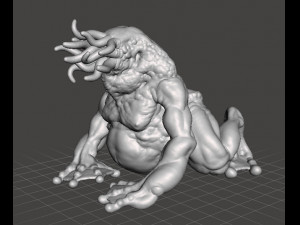 CTHULHU SPAWN MOON BEAST MONSTER MINIATURE FIGURE FOR FANTASY GAMES DND RPG 3Dプリントモデル