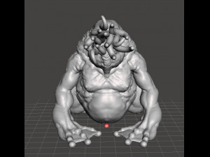 CTHULHU SPAWN MOON BEAST MONSTER MINIATURE FIGURE FOR FANTASY GAMES DND RPG Model Cetak 3D