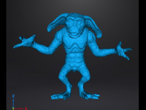 GREMLINS 2 LENNY VINTAGE FIGURE MODEL PVC MONSTER 90s Model do druku 3D