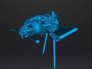 FEMALE SAMURAI WARLORD MINIATURE MODEL FOR FANTASY GAMES DND RPG 3Dプリントモデル