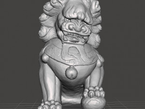 CHINESE LION DOG GUARDIAN STATUE FIGURE FOO DOG MODEL 3D Print Model