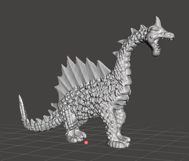 PLASTIC GREEN DRAGON VINTAGE 70s FIGURE MODEL TOY FANTASY DND AND RPG 3D Print Model .c4d .max .obj .3ds .fbx .stl .blend 