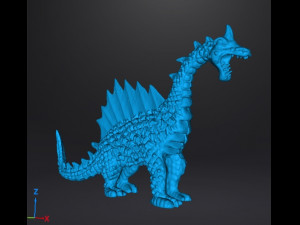 PLASTIC GREEN DRAGON VINTAGE 70s FIGURE MODEL TOY FANTASY DND AND RPG Modelo de impresión 3D