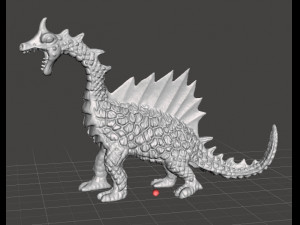 PLASTIC GREEN DRAGON VINTAGE 70s FIGURE MODEL TOY FANTASY DND AND RPG Modelo de impresión 3D
