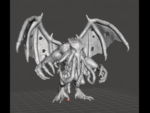 CTHULHU MONSTER MINIATURE FIGURE FOR FANTASY GAMES DnD RPG 3D Print Model