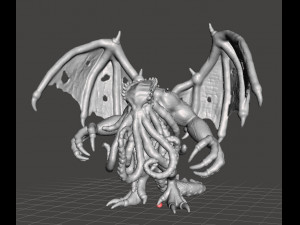 CTHULHU MONSTER MINIATURE FIGURE FOR FANTASY GAMES DnD RPG 3D 打印模型