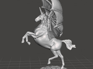 EVIL UNICORN MINIATURE MODEL FOR FANTASY GAMES DND RPG 3D 打印模型
