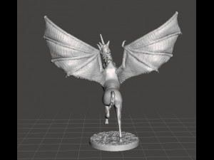 EVIL UNICORN MINIATURE MODEL FOR FANTASY GAMES DND RPG 3D 打印模型