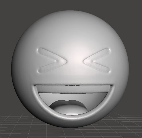 EMOJI SMILING FIGURE MODEL FOR 3D PRINTING 3D Baskı Modeli .c4d .max .obj .3ds .fbx .stl .blend 