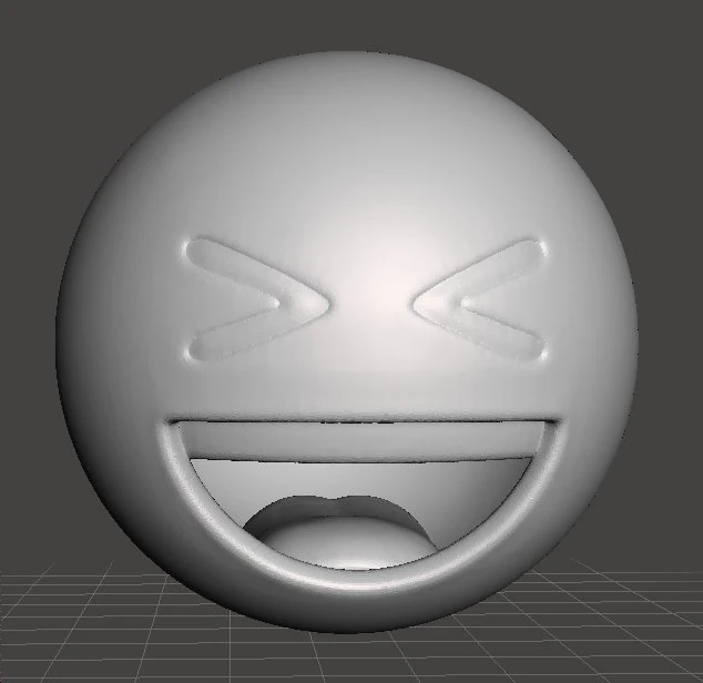 EMOJI SMILING FIGURE MODEL FOR 3D PRINTING 3D Print Model .c4d .max .obj .3ds .fbx .stl .blend 