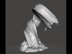 PURPLE WORM MINIATURE MODEL FOR FANTASY GAMES DnD AND RPG 3D 프린트 모델