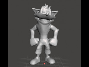 CRASH BANDICOOT VINTAGE FIGURE MODEL CREATURE VIDEOGAME 3Dプリントモデル