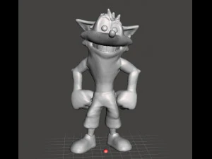 CRASH BANDICOOT ВИНТАЖНАЯ ФИГУРКА МОДЕЛЬ СУЩЕСТВА ВИДЕОИГРА 3D Принт Модель
