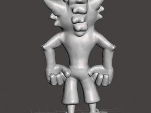 CRASH BANDICOOT VINTAGE FIGURE MODEL CREATURE VIDEOGAME 3Dプリントモデル