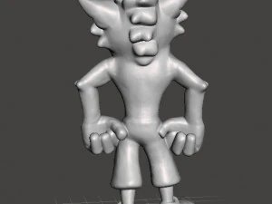 CRASH BANDICOOT VINTAGE FIGURE MODEL CREATURE VIDEOGAME 3D Print Model