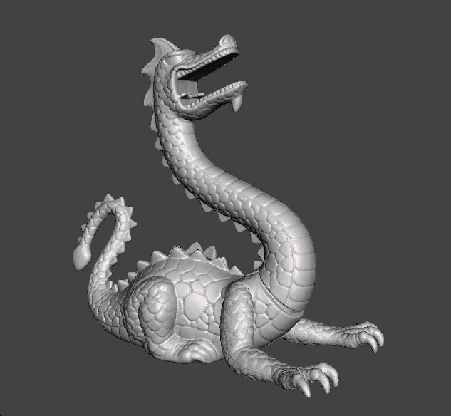 CROSSBOWS AND CATAPULTS DRAGON FIGURE MODEL FOR GAMES 3D Print Model .c4d .max .obj .3ds .fbx .stl .blend
