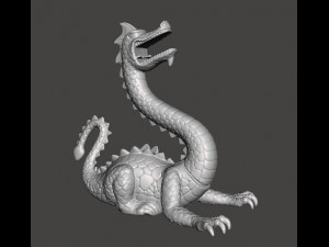 CROSSBOWS AND CATAPULTS DRAGON FIGURE MODEL FOR GAMES 3D-Druckmodell