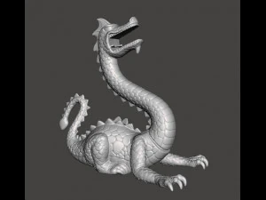 Armbr&uuml;ste und Katapulte, Drachenfigur, Modell f&uuml;r Spiele 3D Druckmodell