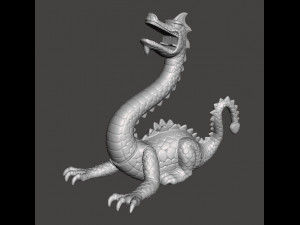 CROSSBOWS AND CATAPULTS DRAGON FIGURE MODEL FOR GAMES Model Cetak 3D