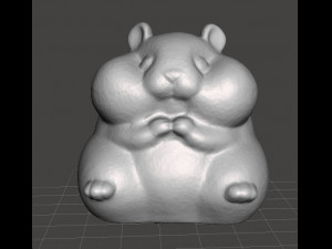 CUTE HAMSTER SITTING PVC FIGURE MODEL GASHAPON 3D Print Model