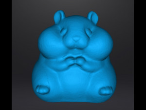 CUTE HAMSTER SITTING PVC FIGURE MODEL GASHAPON Model do druku 3D