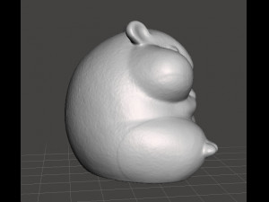CUTE HAMSTER SITTING PVC FIGURE MODEL GASHAPON Model do druku 3D