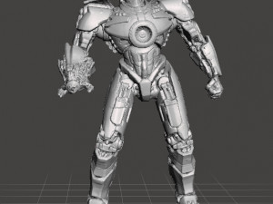 GIPSY DANGER FIGURE MODEL PACIFIC RIM JAEGER MECH 3D PRINTABLE Modello di stampa 3D