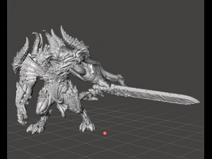 DEMON PRINCE MINIATURE FIGURE FOR FANTASY OR SCIFI GAMES DND RPG 3Dプリントモデル