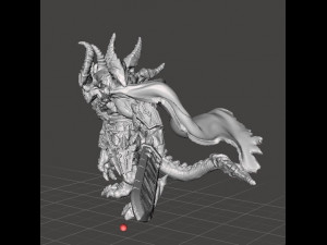 DEMON PRINCE MINIATURE FIGURE FOR FANTASY OR SCIFI GAMES DND RPG 3Dプリントモデル