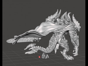 DEMON PRINCE MINIATURE FIGURE FOR FANTASY OR SCIFI GAMES DND RPG 3Dプリントモデル