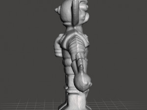 MONOCHROMATIC MARTIAN VINTAGE FIGURE MODEL TOY ALIEN 70s 3D Принт Модель