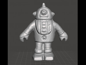 MONOCHROMATIC ROBOT VINTAGE FIGURE MODEL TOY ALIEN 70s 3D Print Model